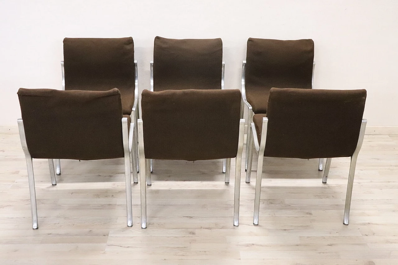 Set of six chairs, style Osvaldo Borsani, 1970 9