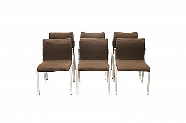 Set di sei sedie design stile Osvaldo Borsani, anni '70