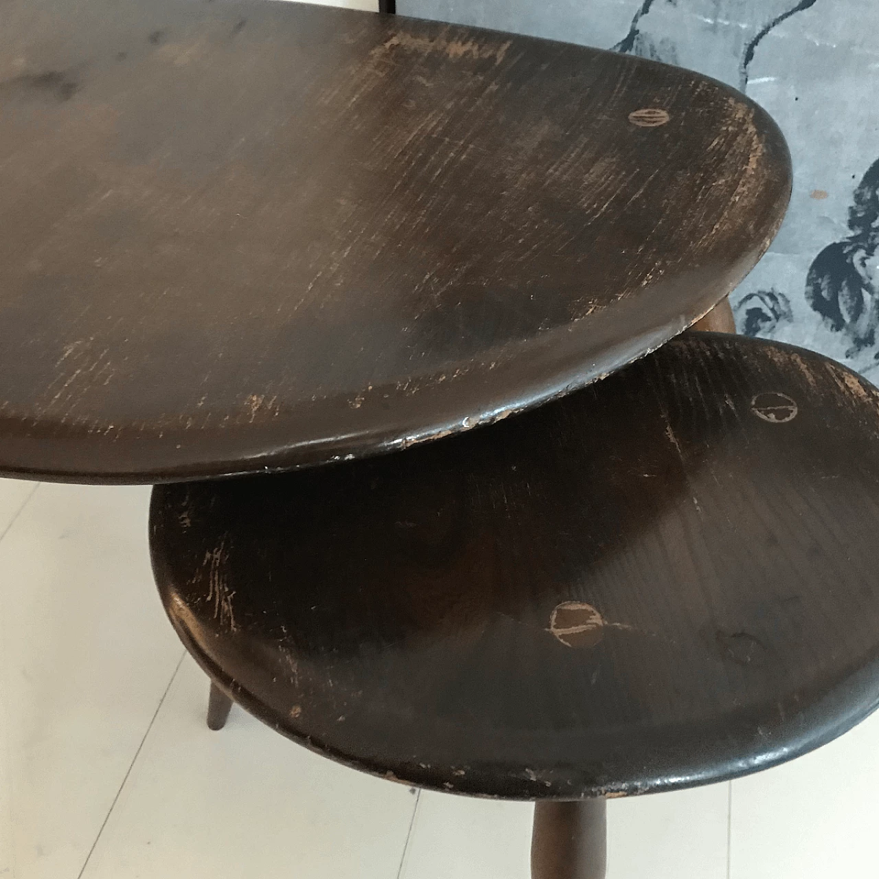 Pair of tables 50's, Ercol 1060316