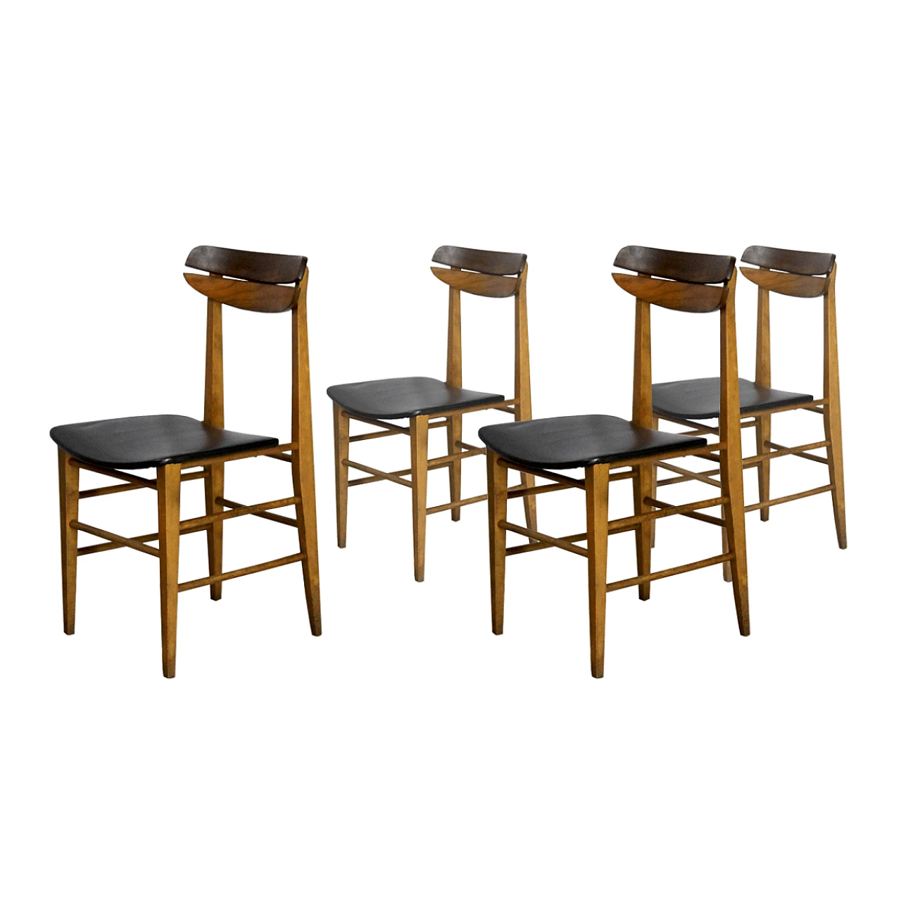 Vintage Scandinavian teak wood chairs 1060408