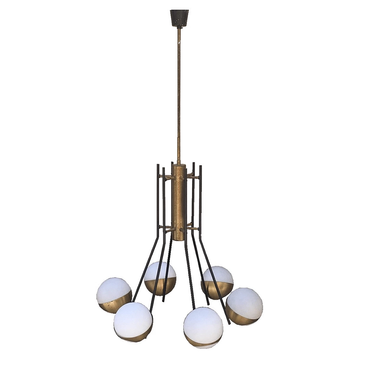 Rare Stilnovo chandelier, Italy, ca. 1950 1060877