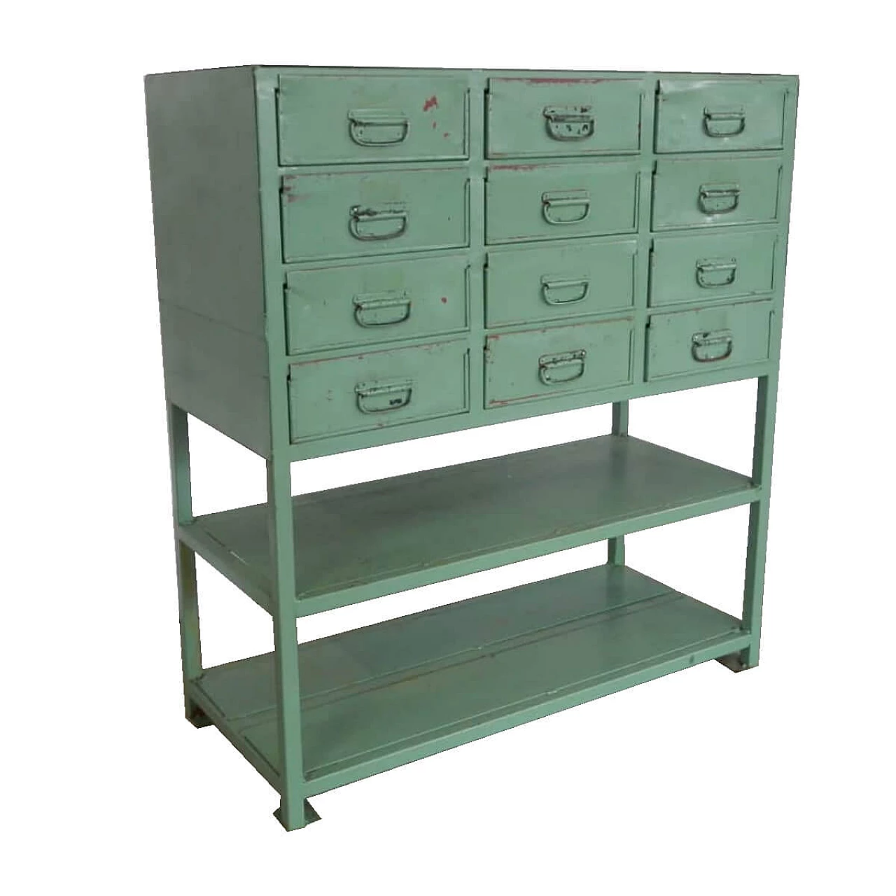Industrial iron cabinet with drawers, '60s 1061695