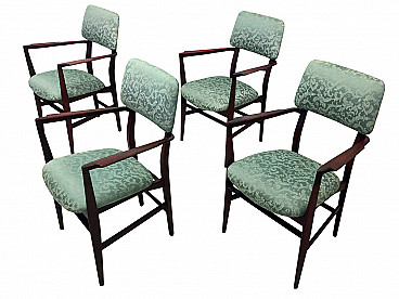 4 sedie in legno di teak, Vittorio Dassi, anni '50