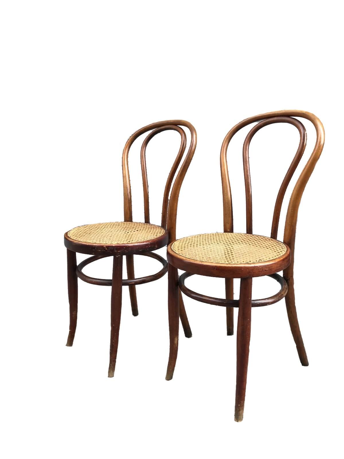 Coppia di sedie in legno di Jacob Joseph Kohn, fine '800 intOndo