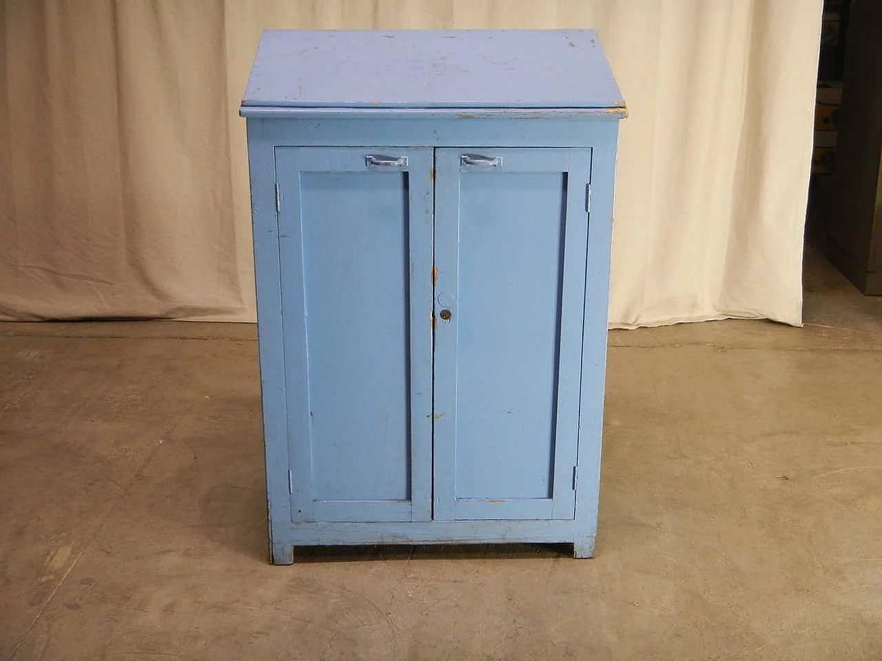 Lectern cabinet with doors and drawers, '70s 1061849