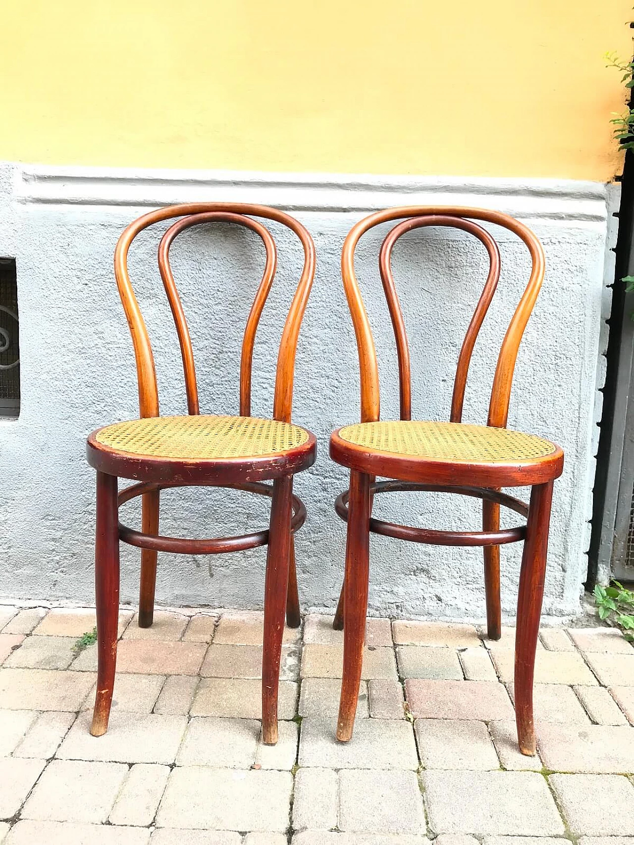Pair of wooden chairs by Jacob & Joseph Kohn, late 19th century 11