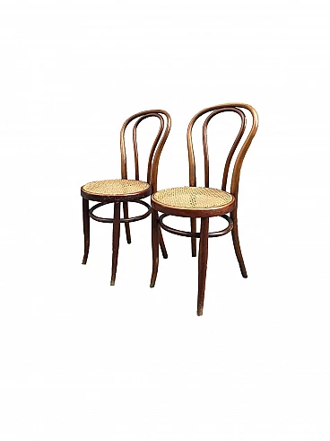 Pair of wooden chairs by Jacob & Joseph Kohn, late 19th century