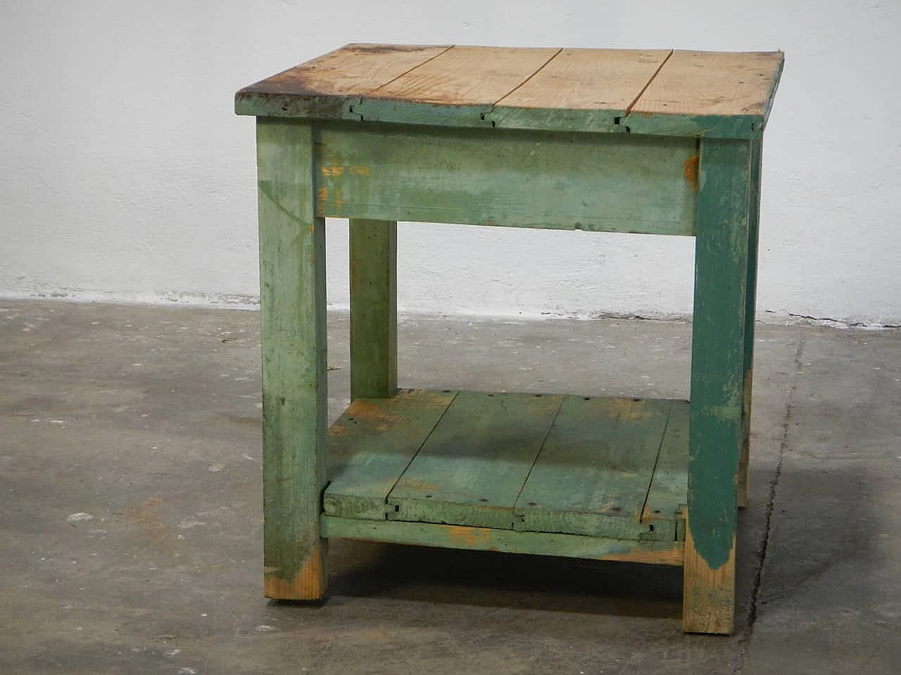 Table in fir wood, 70's 1061954