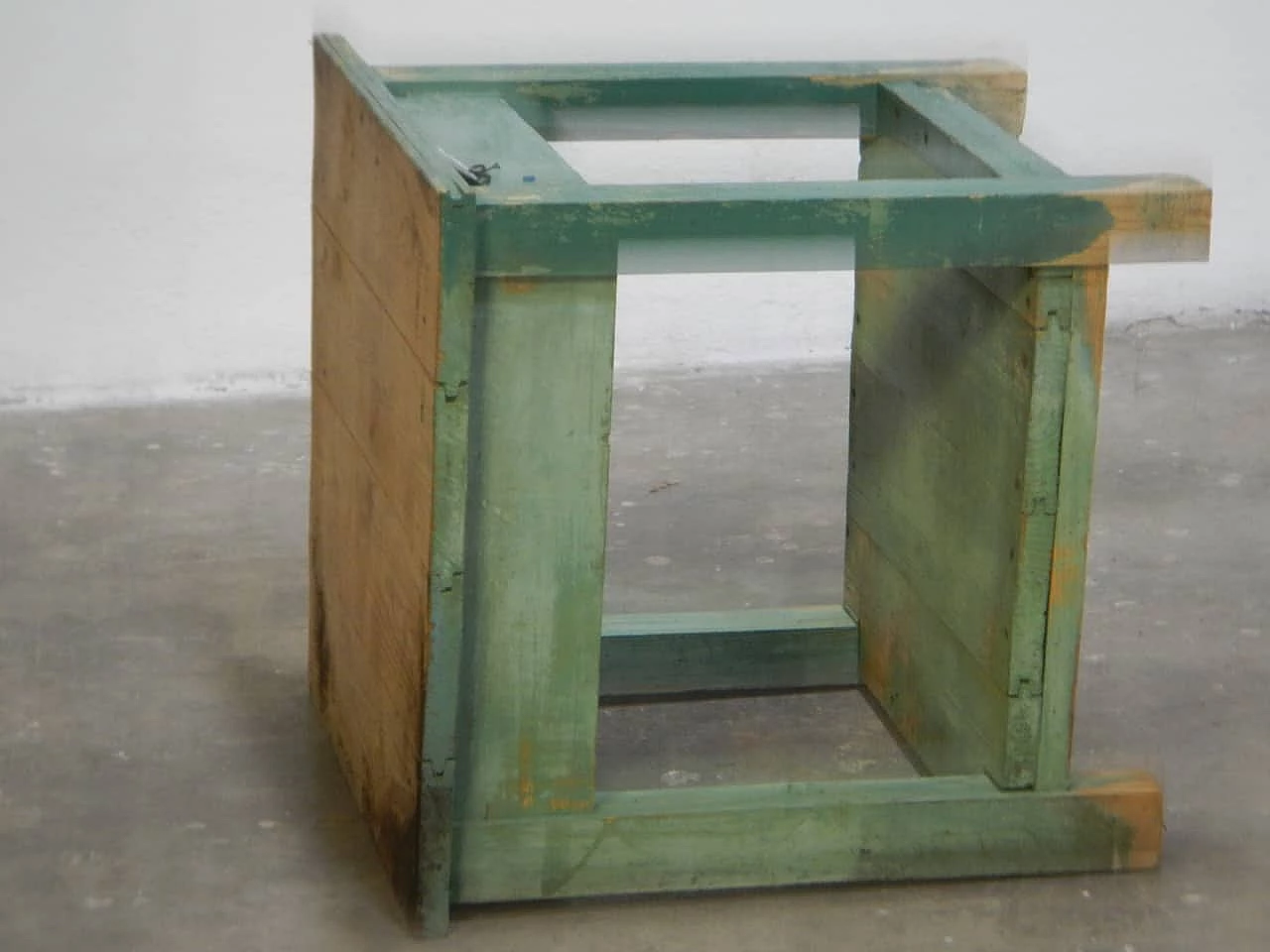 Table in fir wood, 70's 1061955