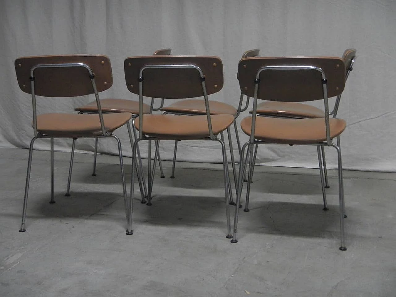 6 skai chairs, '70s 1062031