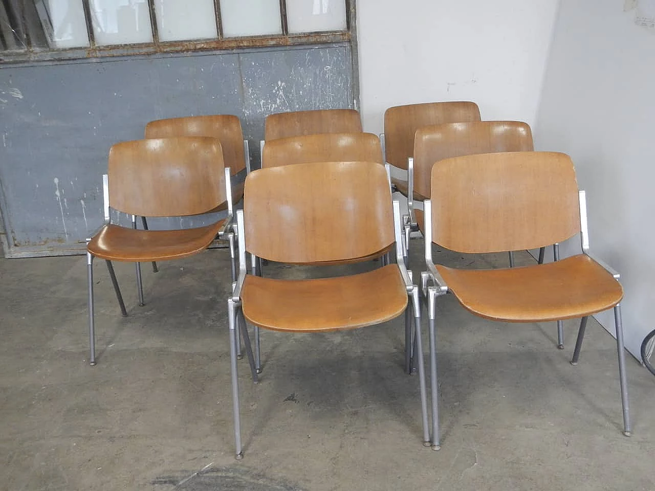 8 Chairs by Giancarlo Piretti for Anonima Castelli, Italy, 60s 1062060