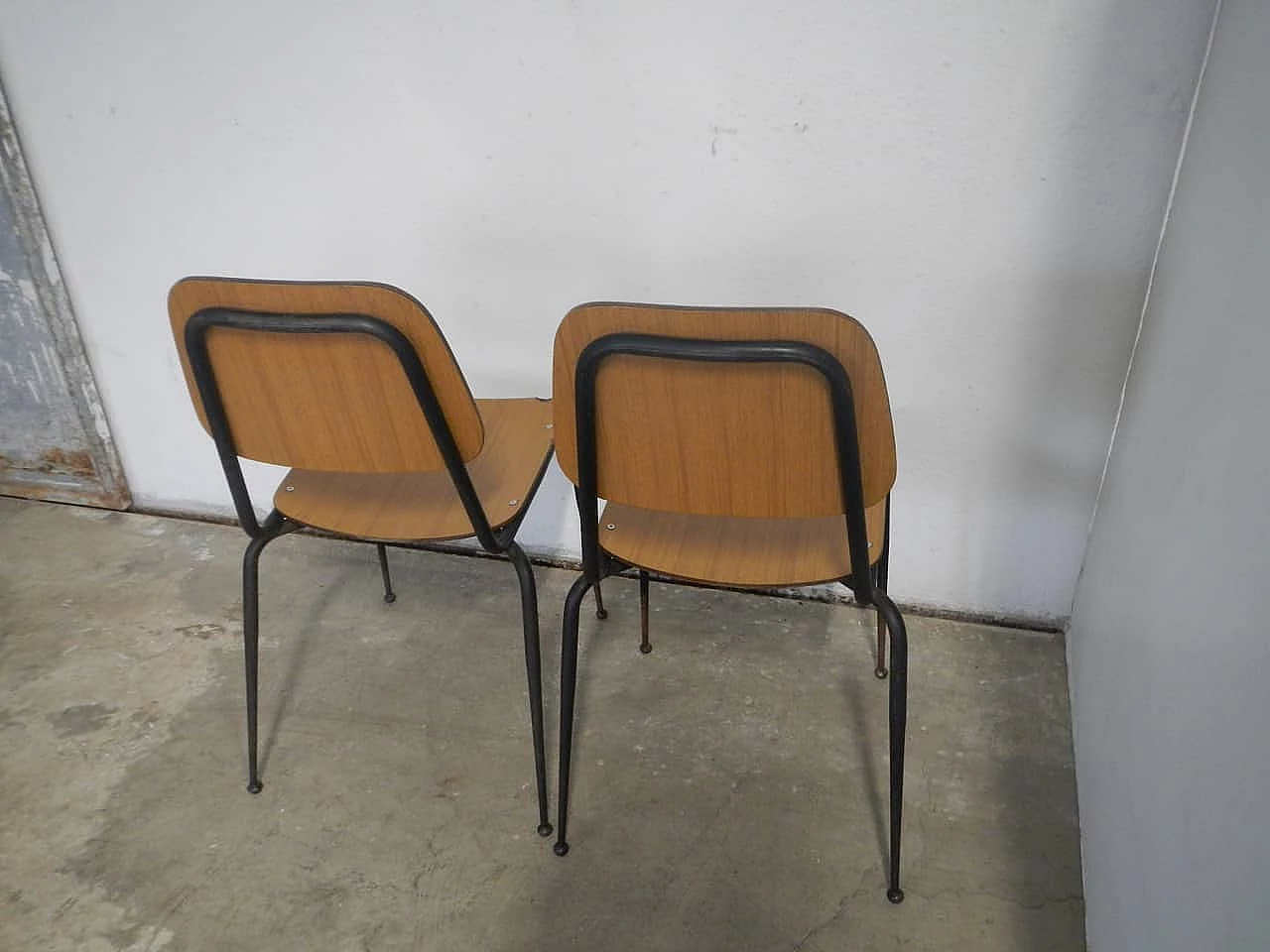 Pair of laminated chairs, 1950s 1062102