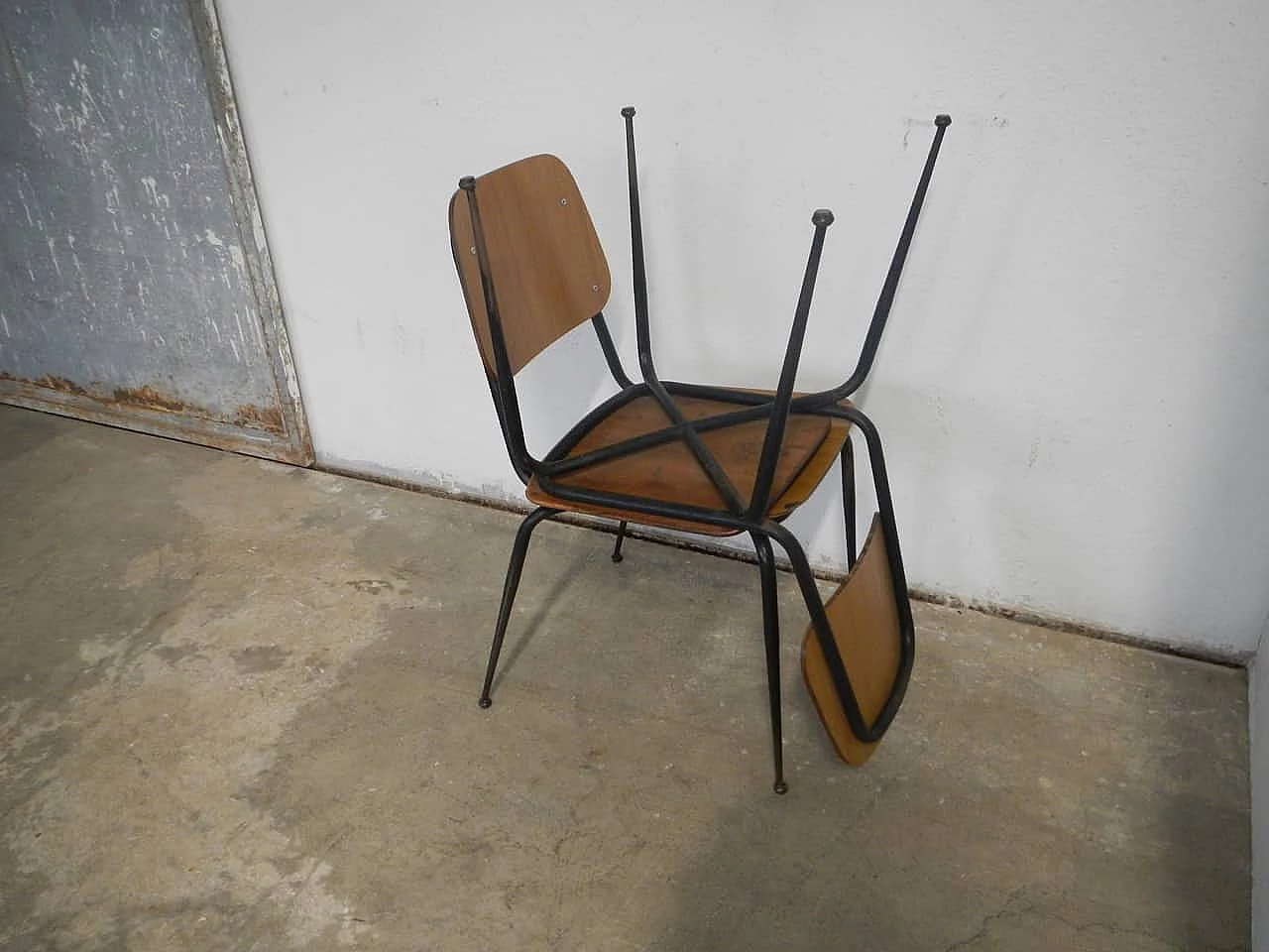 Pair of laminated chairs, 1950s 1062103