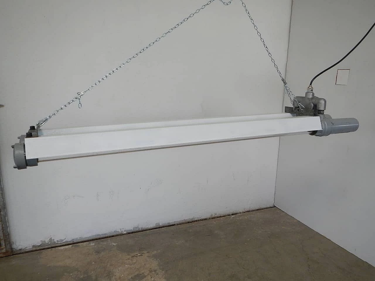 Lampade a neon industriali, ditta Cartem Milano, anni '50 1062244