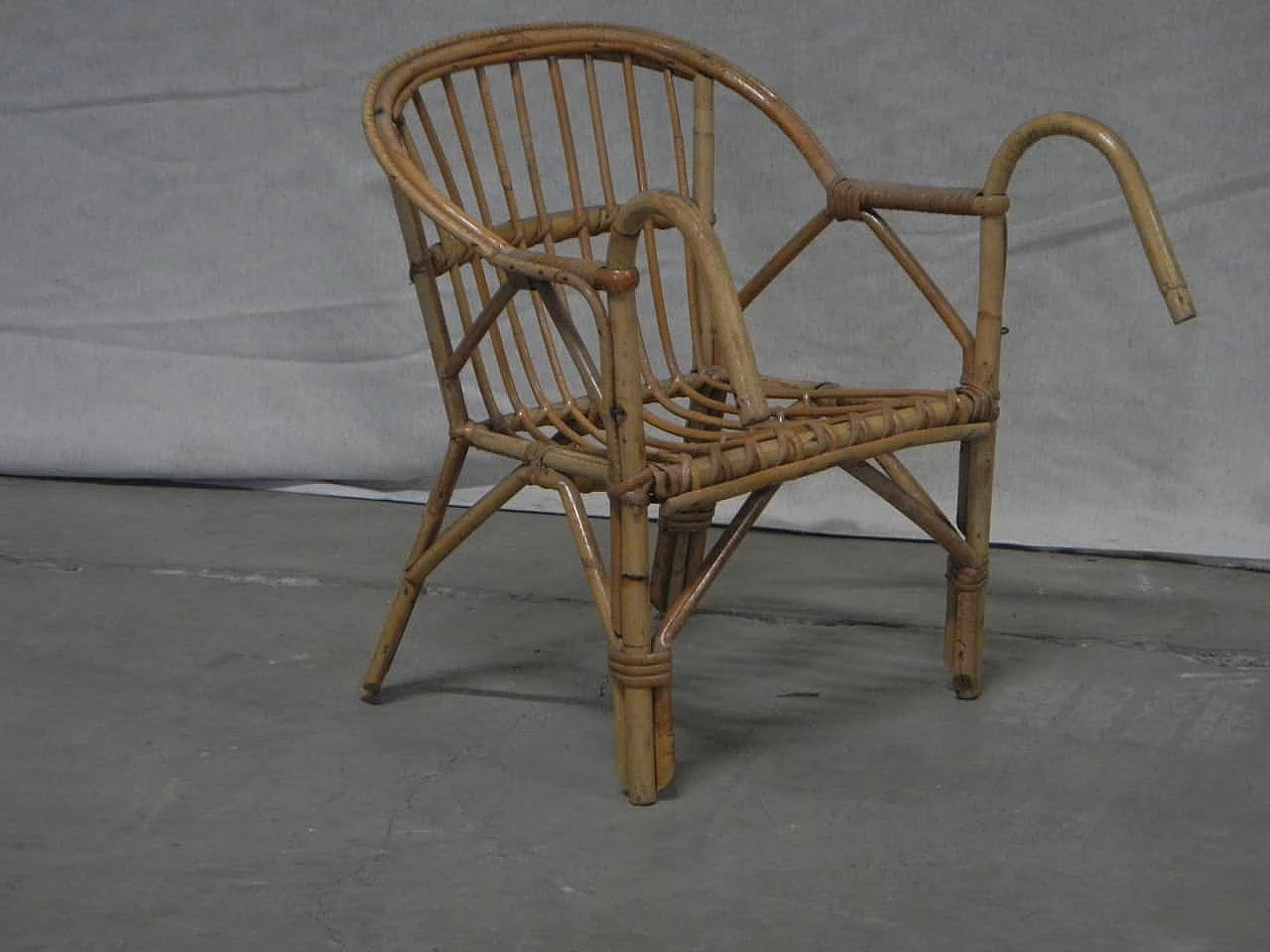 Wicker child's armchair, 1970s 1062822