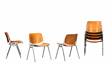 8 Chairs by Giancarlo Piretti for Anonima Castelli, Italy, 60s