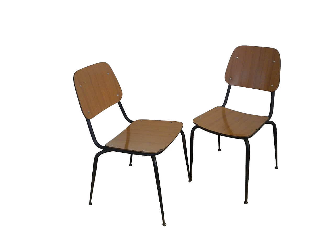 Pair of laminated chairs, 1950s 1062931