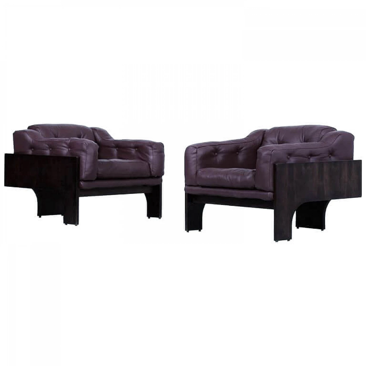 Pair of armchairs "Oriolo" by Claudio Salocchi for Sormani, 60's 1063057