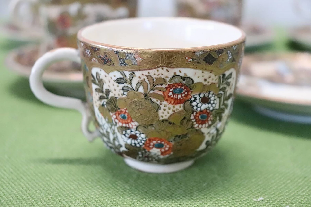 Antique tea set for 6 people, Satsuma, Japan, 19th century 1063235