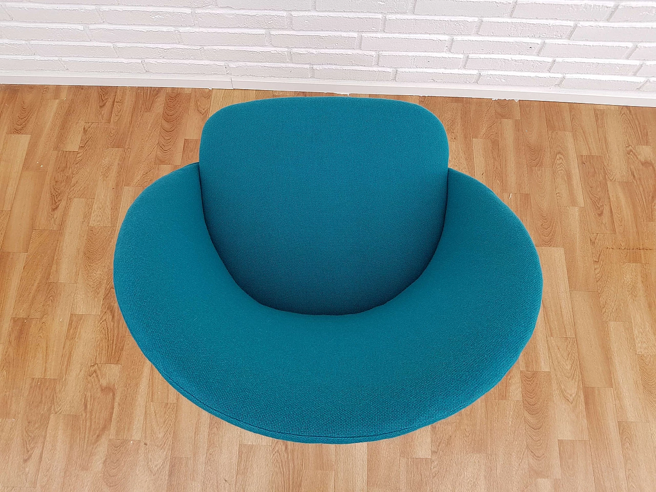 Danish designed lounge chair, 70's, wool, completely restored 1063693