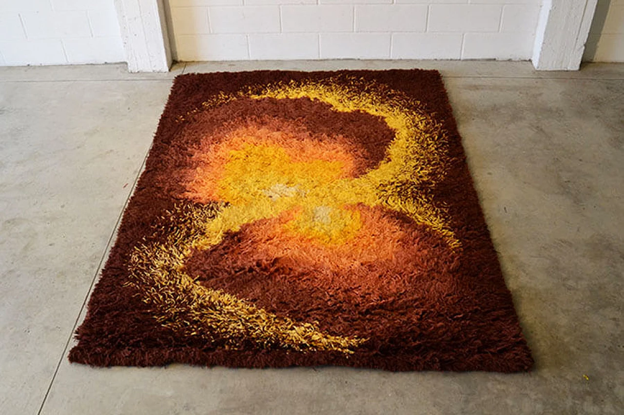 Big carpet from the 70s with long hair produced by S.i.s.a.l. 1063755