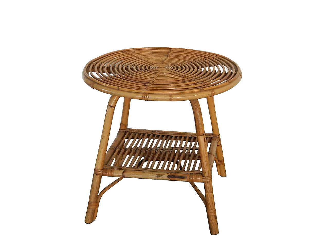 Round wicker coffee table, 60s 1063830