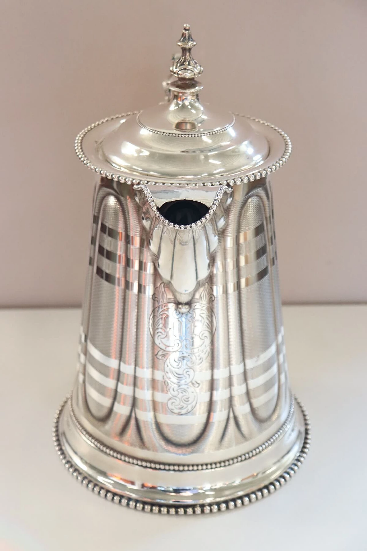 Antique silver plated pitcher brand Rogers Smith & Co, 1865 1064091