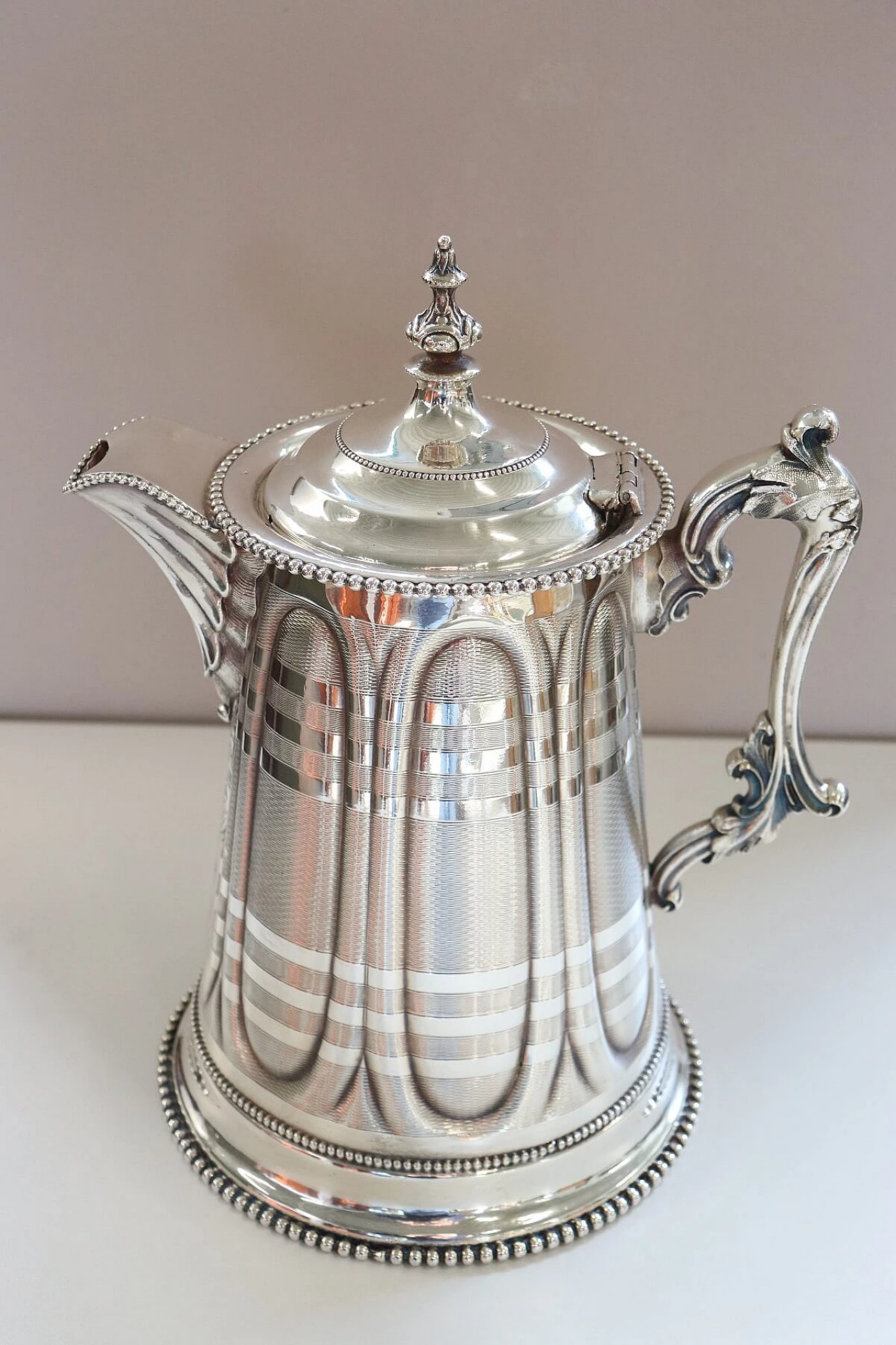 Antique silver plated pitcher brand Rogers Smith & Co, 1865 1064094