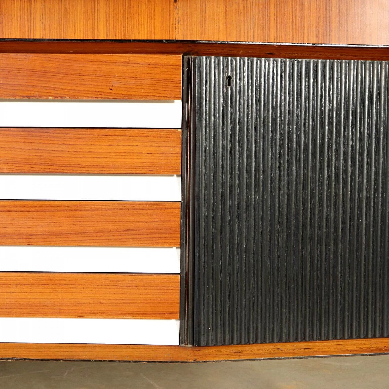 Living room furniture in rosewood and other woods, '60s 1064193