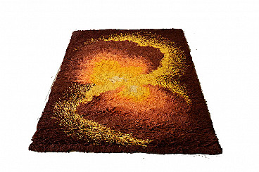 Grande tappeto a pelo lungo prod. S.i.s.a.l, anni '70