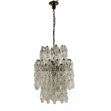 Poliedro chandelier by Carlo Scarpa for Venini, Italy, 60s