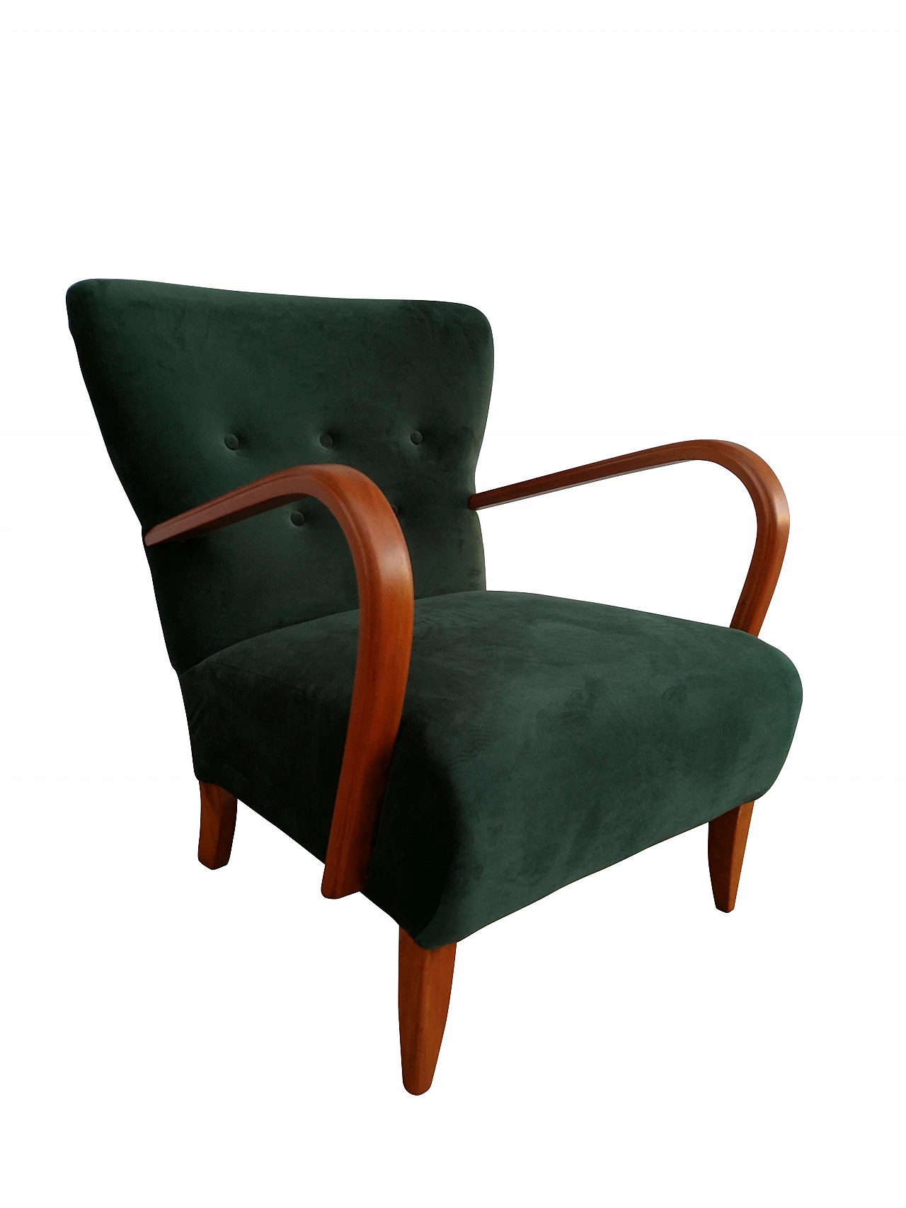 Danish design, Art Deco armchair, 50s, velour 1064653