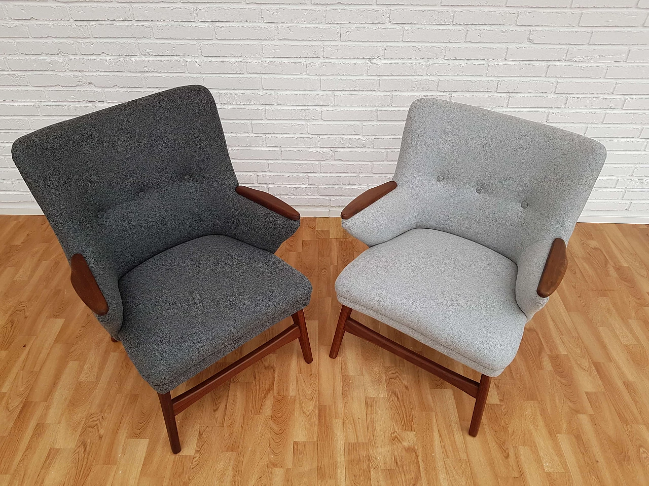 Danish design armchairs, 60s, completely restored 1064678