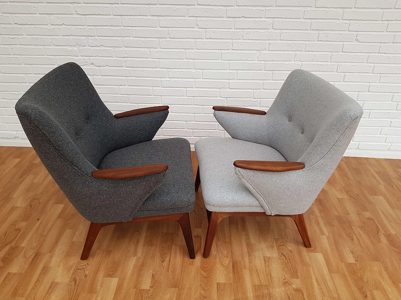 Danish design armchairs, 60s, completely restored 1064686