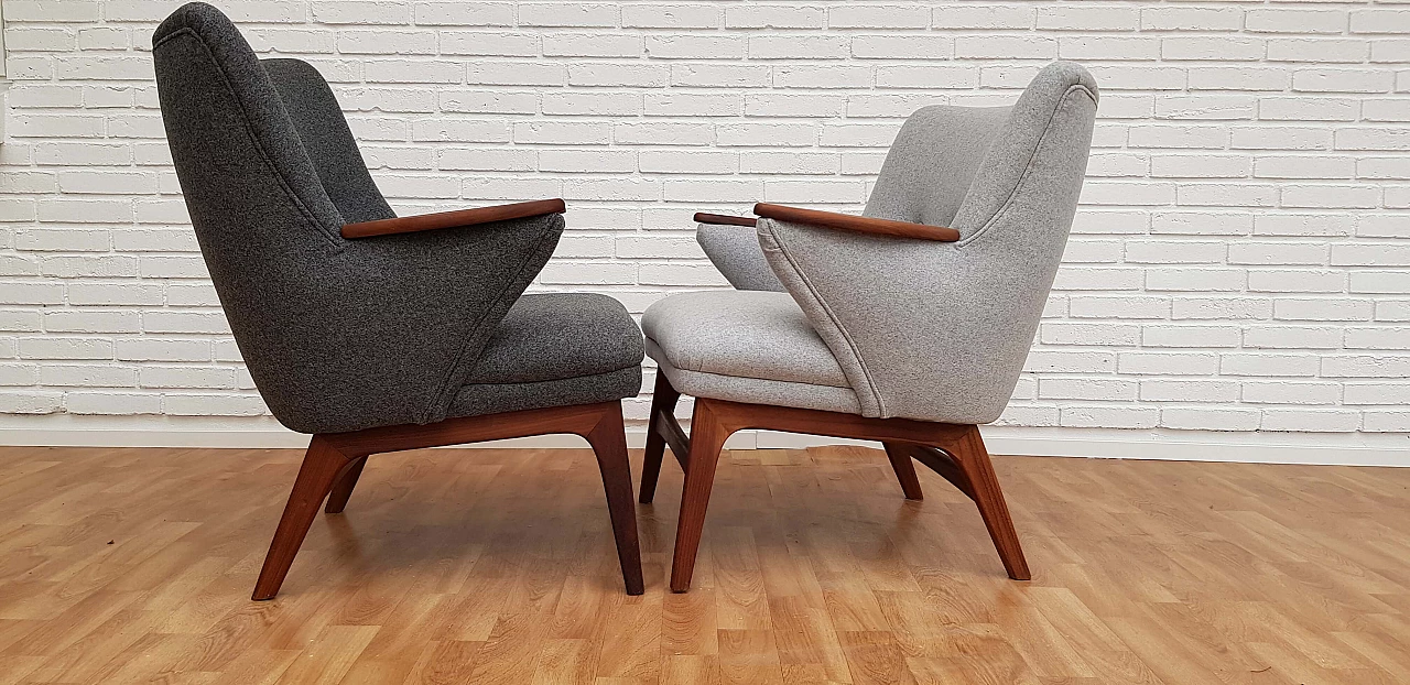 Danish design armchairs, 60s, completely restored 1064688