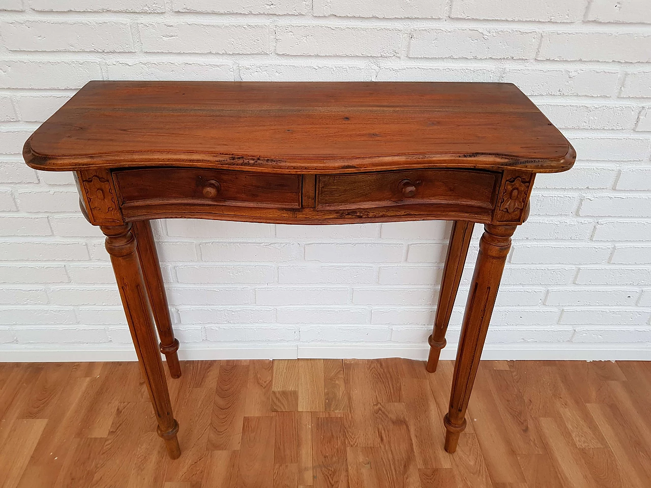 Side table, danish design, 50s, teak wood, drawers 1064963