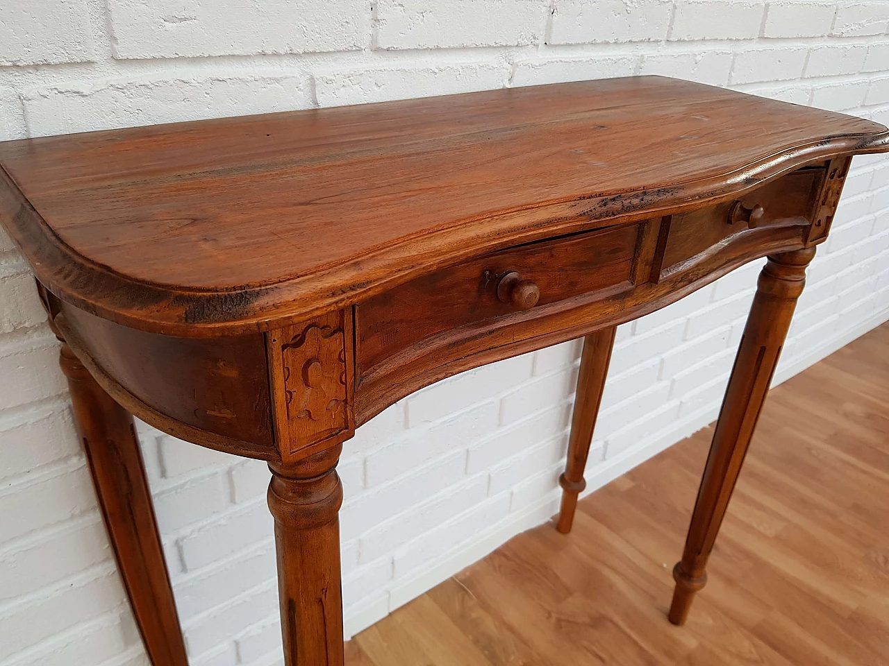 Side table, danish design, 50s, teak wood, drawers 1064966