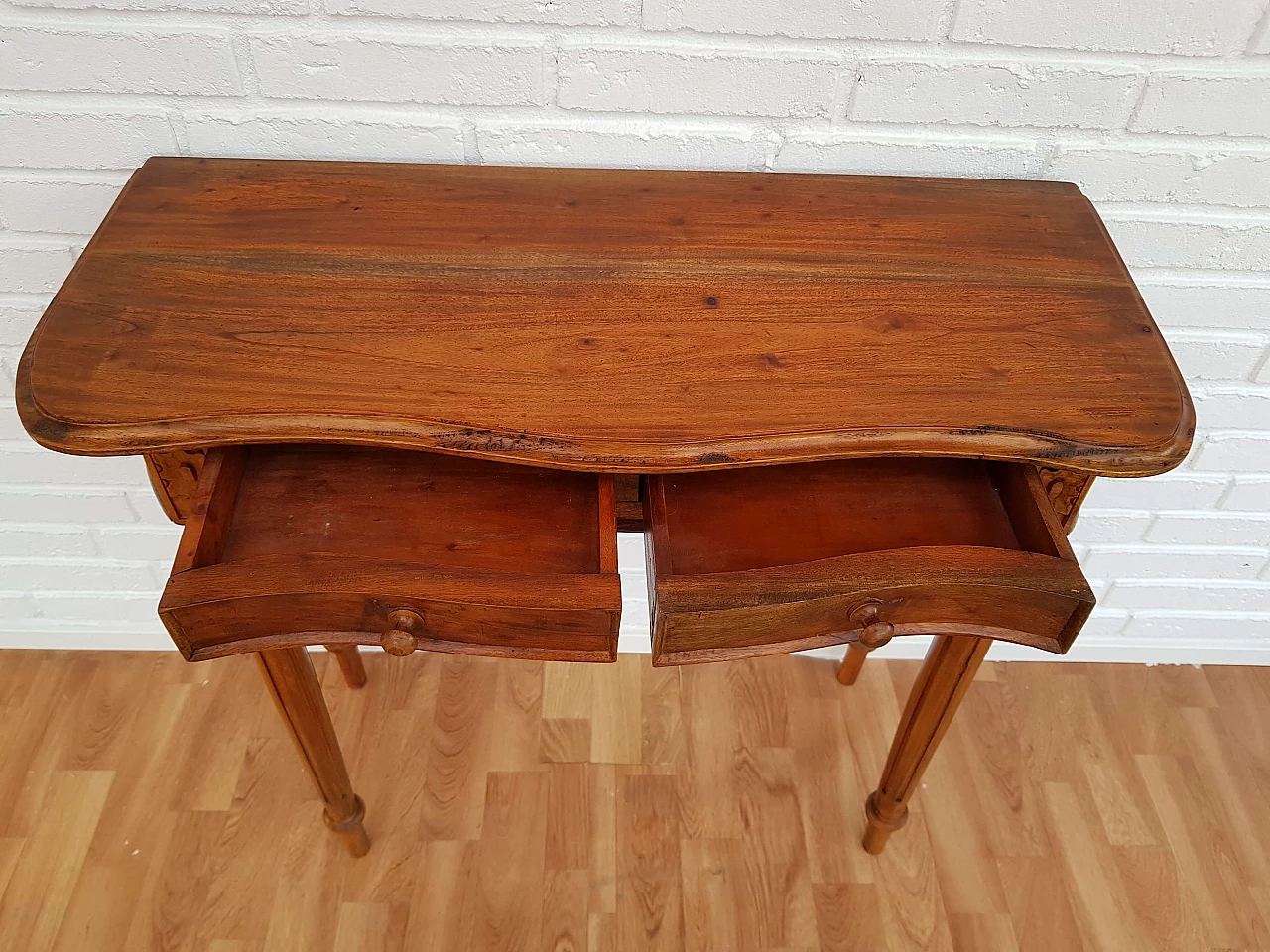 Side table, danish design, 50s, teak wood, drawers 1064973