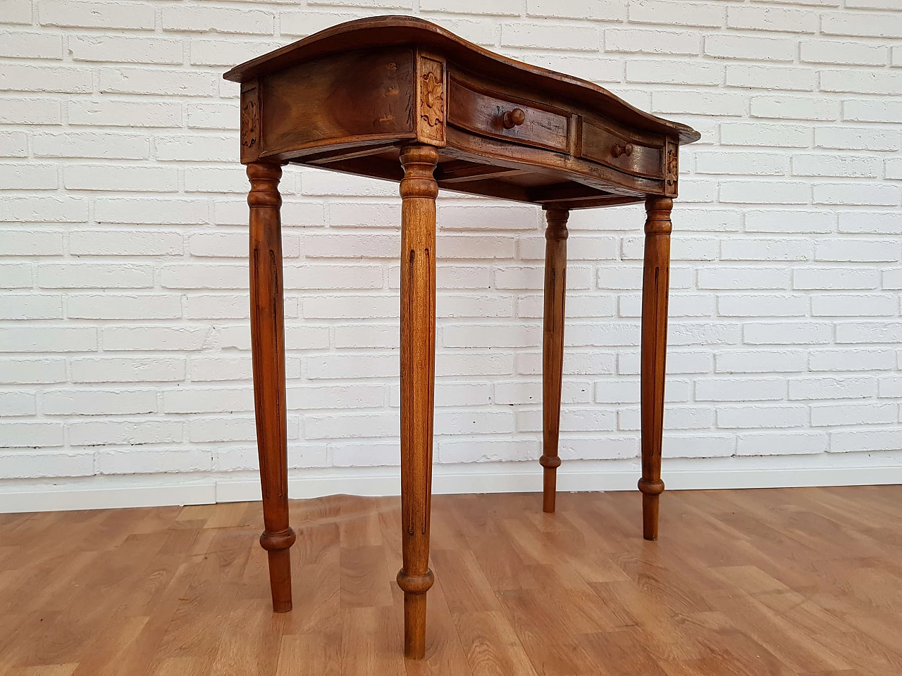 Side table, danish design, 50s, teak wood, drawers 1064978