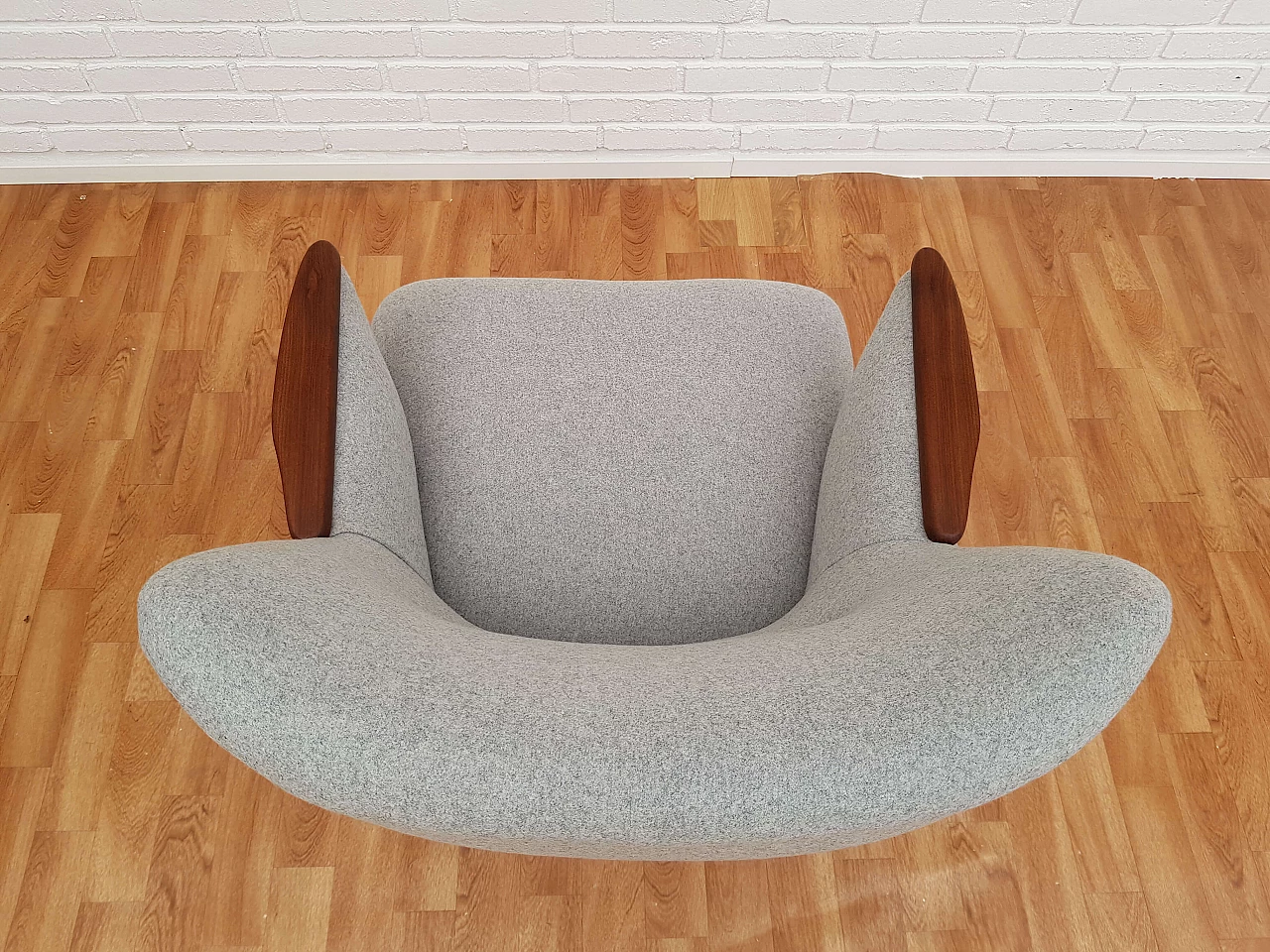 Danish designed sofa set, 60s, teak wood, wool 1065009
