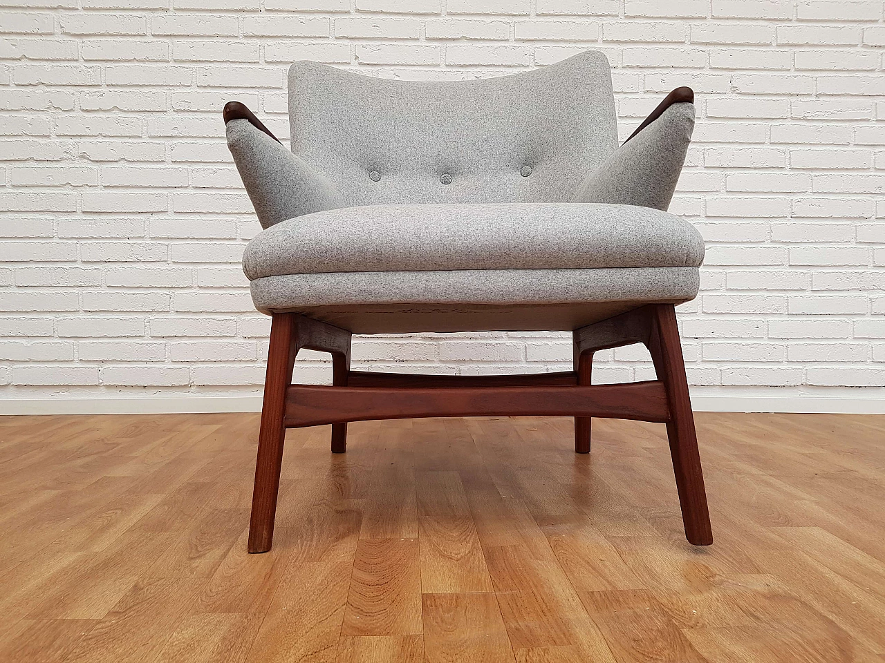 Danish designed sofa set, 60s, teak wood, wool 1065010