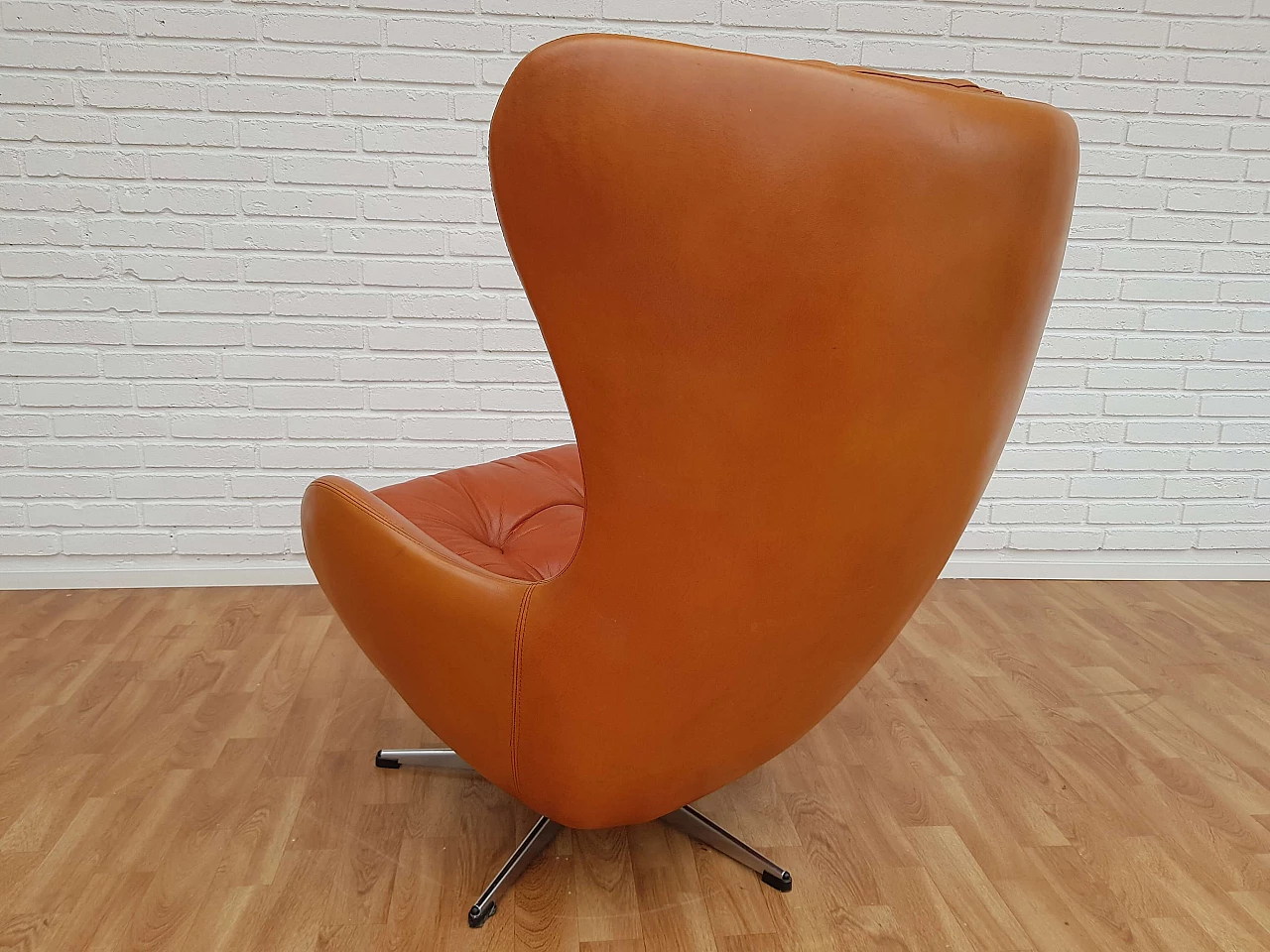 Danish lounge chair, Henry Walter Klein for Bramin, 70s, renewed leather 1065062
