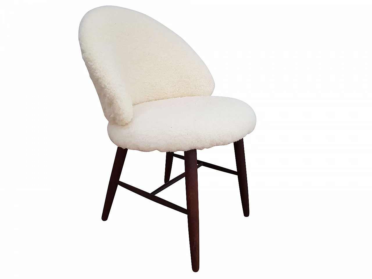 Danish designed little armchair, wool, 60's 1065147