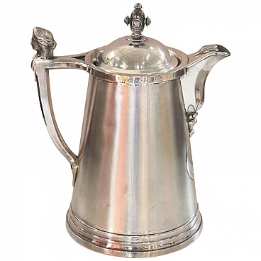 Antique silver plated pitcher Stimpson brand, Sec XIX 1868