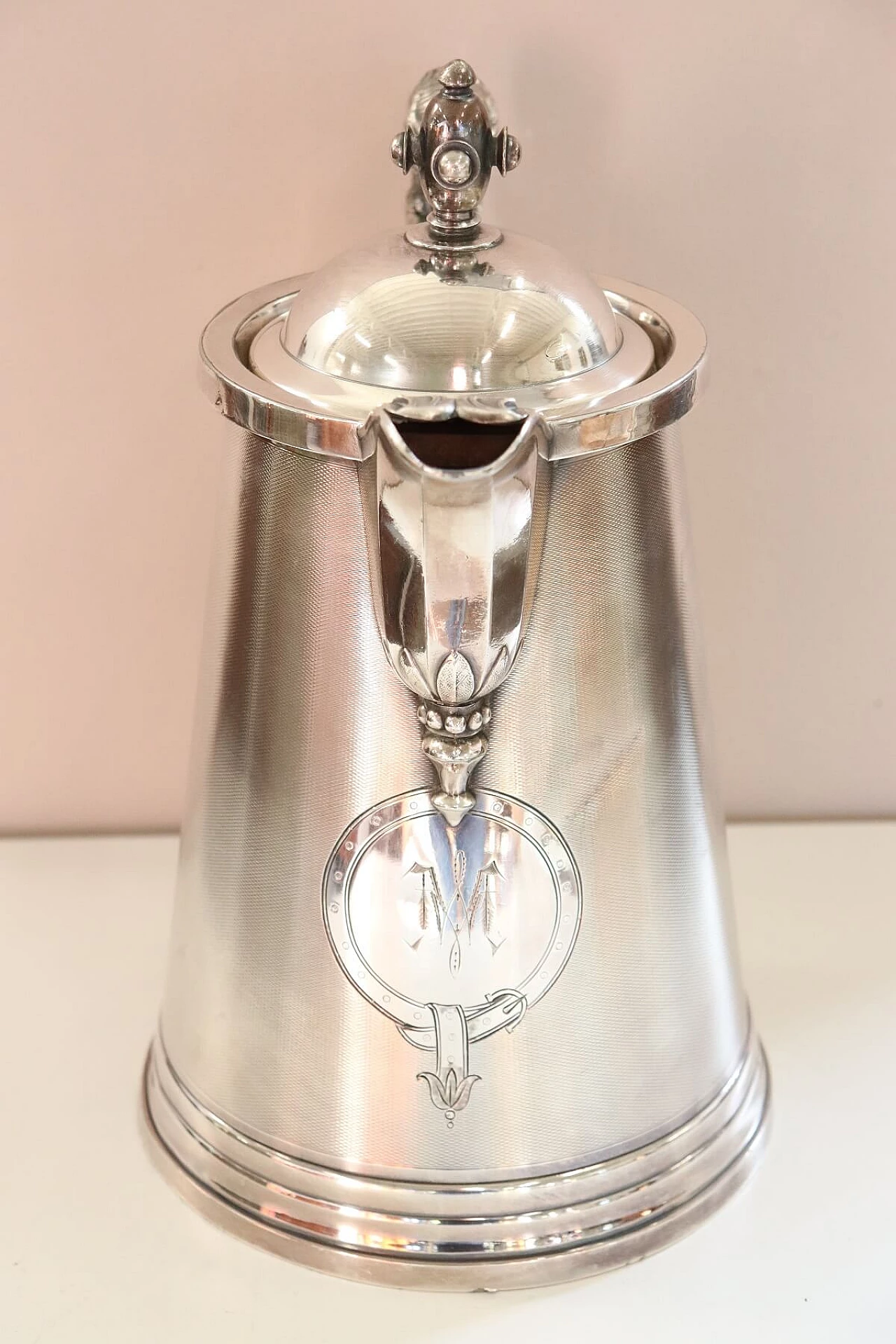 Antique silver plated pitcher Stimpson brand, Sec XIX 1868 1065305