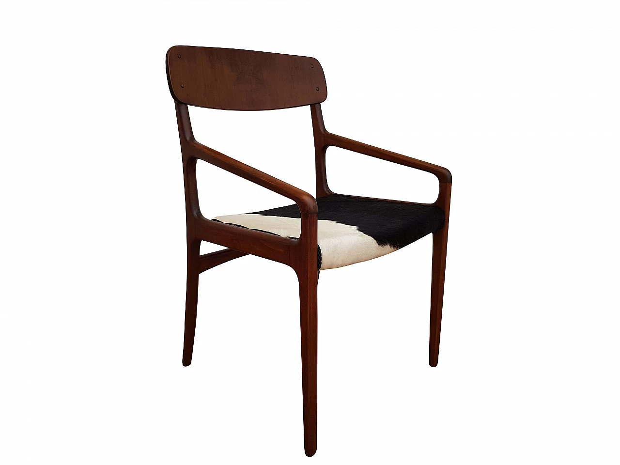 Danish armchair, 50's, 100% natural cowskin 1065319