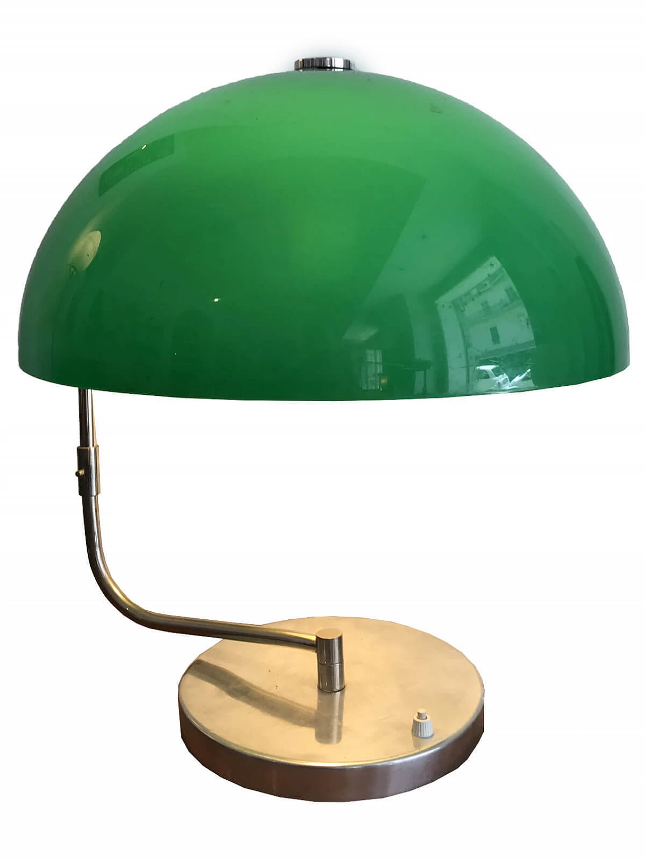 Lampada da scrivania con grande cappello verde 5