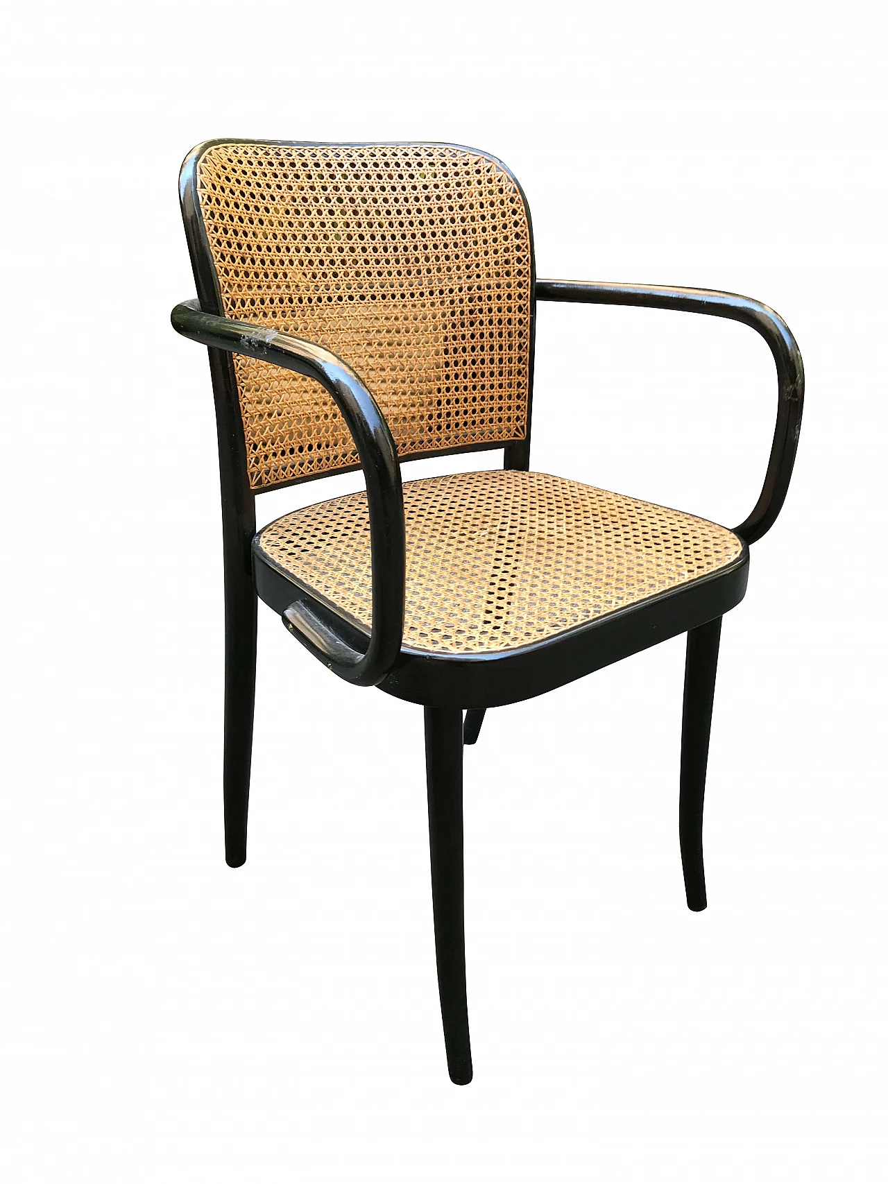 Black Thonet chair mod 811 with armrest, Vienna,  30s 1065609