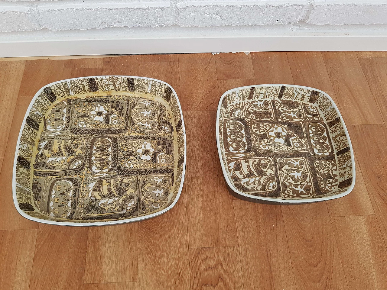 Coppia di piatti in porcellana danese, Royal Copenhagen, anni '70 1065622