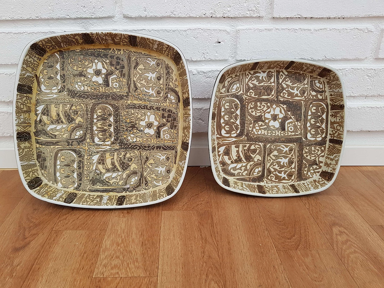 Coppia di piatti in porcellana danese, Royal Copenhagen, anni '70 1065623